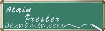 Alain Presler Visitenkarte